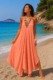 Robe longue bohème chic au dos nageur Les nouveautés robe bohème