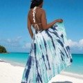 Robe dos nu tie and dye bleu et blanc La Isla Bonita bohème chic Robe dos nu tie and dye bleu et blanc La Isla Bonita bohème chic