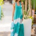 Robe dos nu tie and dye de La Isla Bonita La Isla Bonita bohème chic