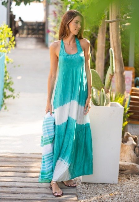 Robe dos nu tie and dye de La Isla Bonita La Isla Bonita bohème chic Robe dos nu tie and dye de La Isla Bonita La Isla Bonita bohème chic