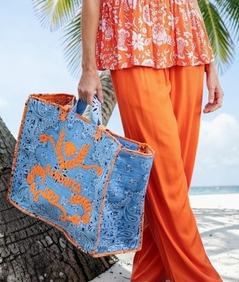 Sac cabas XXL en tissu BANDANA La Isla Bonita Cabas bandana