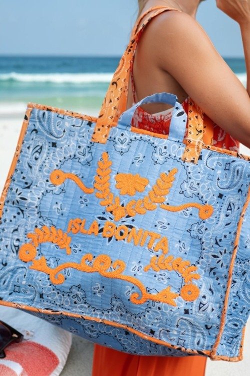 Sac cabas XXL en tissu BANDANA La Isla Bonita Cabas bandana