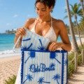 Sac de plage petits palmiers de La Isla Bonita La Isla Bonita 100% coton