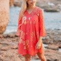 Robe de plage 100% coton pour la plage La Isla Bonita 100% coton