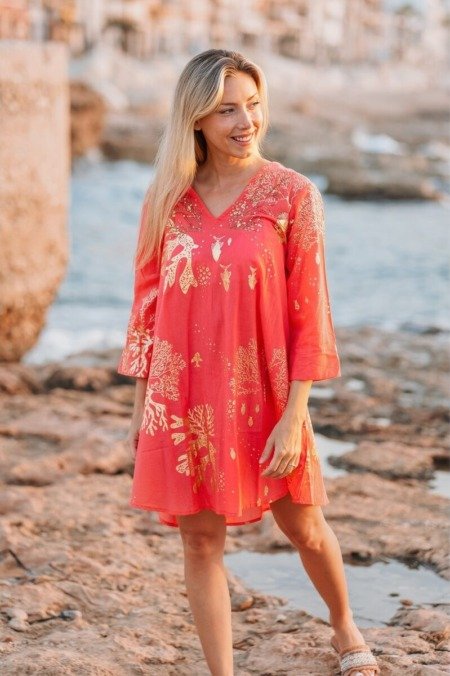 Robe de plage 100% coton pour la plage La Isla Bonita 100% coton