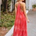 Robe d&rsquo;été dos nageur rouge « stoned » La Isla Bonita bohème chic