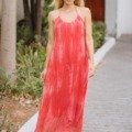 Robe d&rsquo;été dos nageur rouge « stoned » La Isla Bonita bohème chic