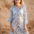 Robe tunique poisson 100% voile de coton pour la plage La Isla Bonita 100% coton