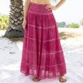 Jupe bohème en voile de coton « stoned » Jupes boheme