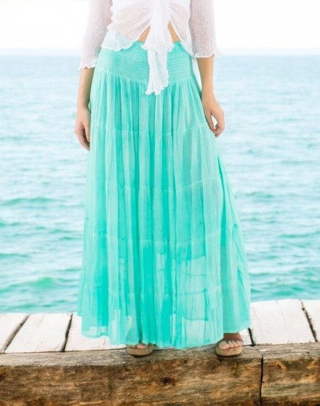Jupe bohème en voile de coton « stoned » Jupes boheme