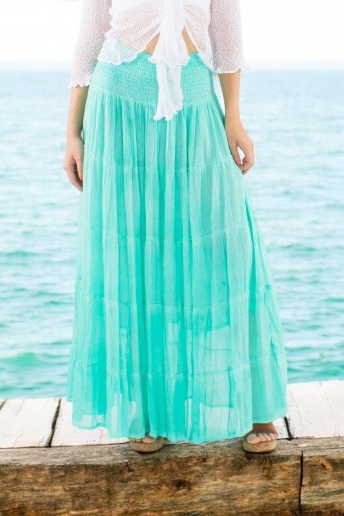 Jupe bohème en voile de coton « stoned » Jupes boheme