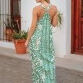Robe d&rsquo;été dos nageur au motif floral La Isla Bonita bohème chic
