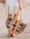 Grande pochette jute citrons Jute et paille boheme