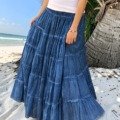 Jupe bohème en voile de coton « stoned » Jupes boheme