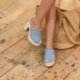 Mules à talon dorées Les chaussures à plateforme