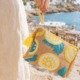 Pochette demi-citron pour l&rsquo;été La Isla Bonita 100% coton