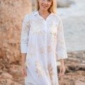 Robe chemise 100% coton pour la plage La Isla Bonita 100% coton