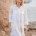 Robe chemise 100% coton pour la plage