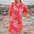 Robe chemise 100% coton pour la plage La Isla Bonita 100% coton