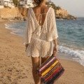 Grande pochette bandoulière boho chic Les nouveautés boheme Pochette-dos ethnique
