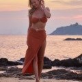 Maillot de bain 2 pièces bandeau x sa jupe paréo La plage Ensemble jupe pareo