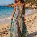 La robe dos nu en soie petites strass miroir La plage boheme La robe dos nu en soie petites strass miroir La plage boheme