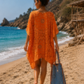 Kaftan mi long motif bandana La Isla Bonita 100% coton Kaftan mi long motif bandana La Isla Bonita 100% coton