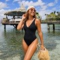 Maillot de bain 1 pièce noir dentelle Les dentelles dentelle