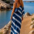 Robe asymétrique tie and dye Pink Planet La plage bohème chic Robe asymétrique tie and dye Pink Planet La plage bohème chic