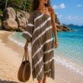 Robe asymétrique tie and dye Pink Planet La plage bohème chic Robe asymétrique tie and dye Pink Planet La plage bohème chic